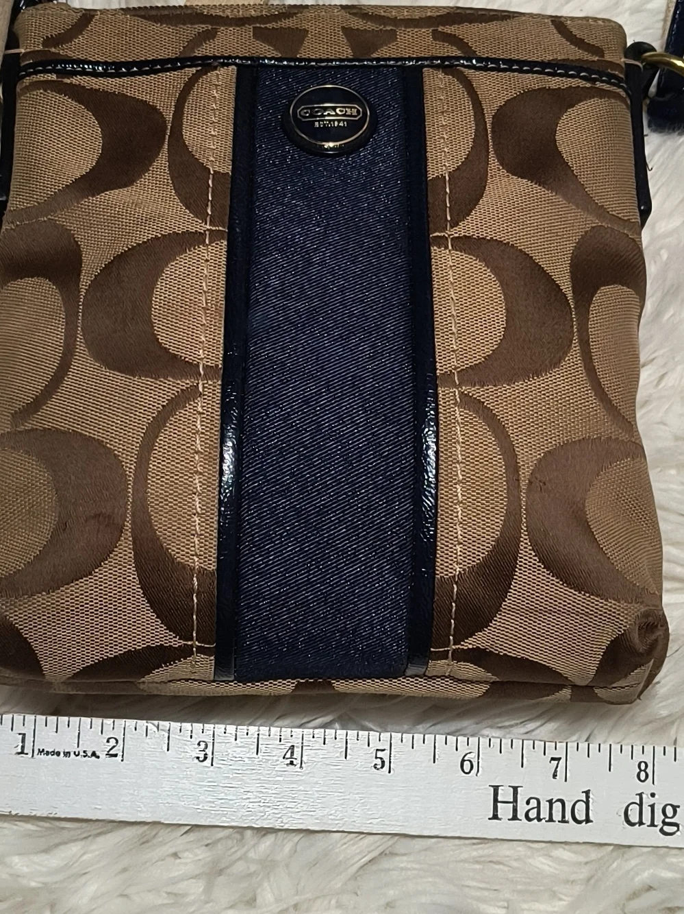 Coach Signature Canvas Crossbody Bag in Brown